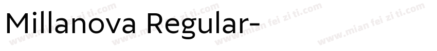 Millanova Regular字体转换